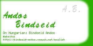 andos bindseid business card